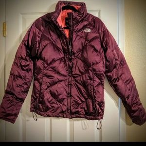 The North Face 550 Maroon Down Jacket